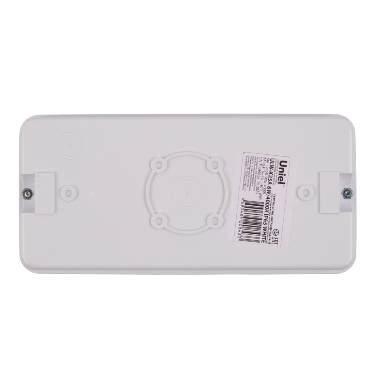 Светильник пылевлагозащищенный Uniel ULW-K25A 6W/4000K IP65 WHITE UL-00013350 в Санкт-Петербурге