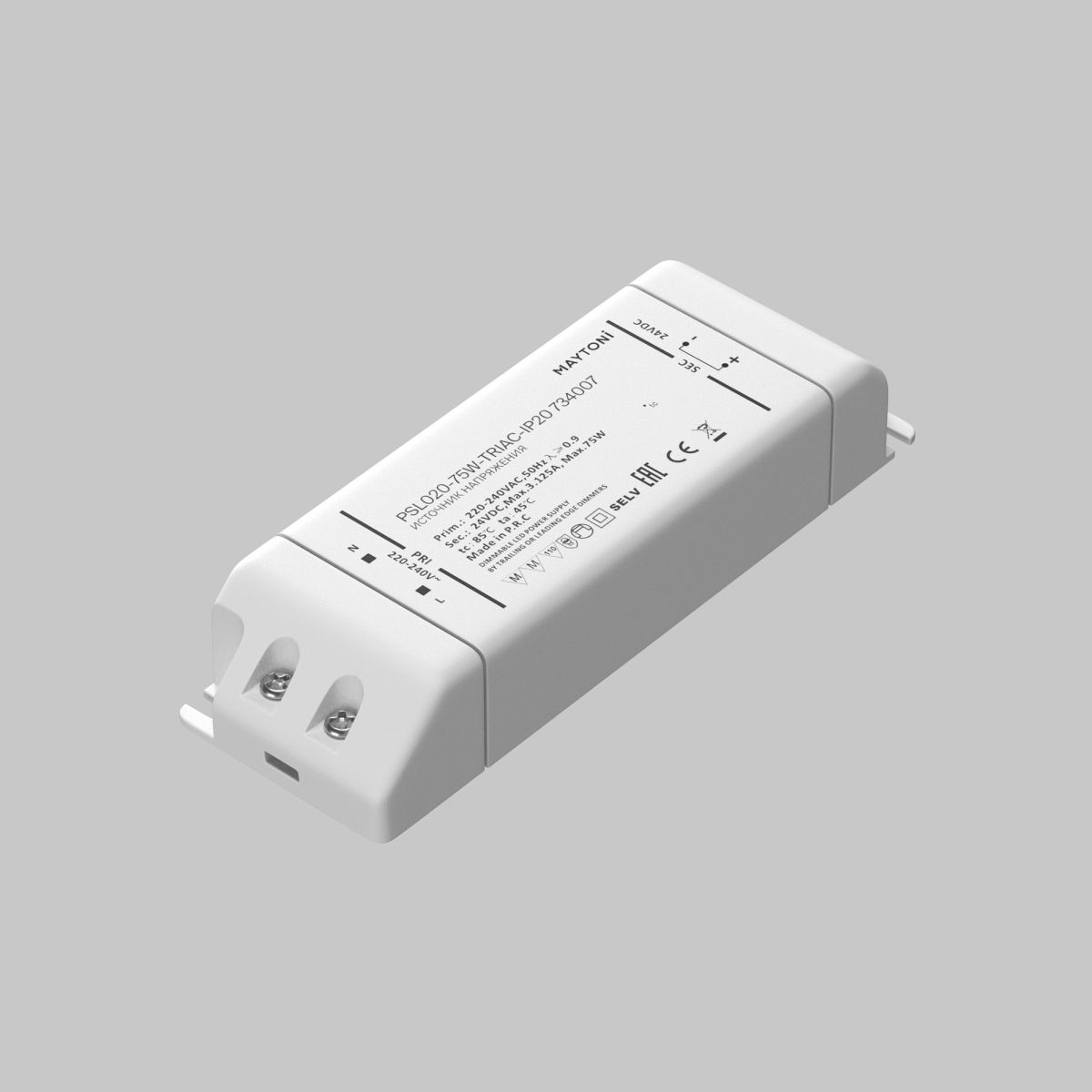 Источник напряжения Maytoni Triac 75Вт DC24В IP20 734007 в Санкт-Петербурге