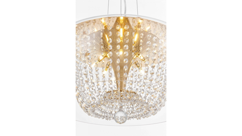 Подвесная светодиодная люстра Lumina Deco Disposa LDP 7018-500 PR+F.GD в Санкт-Петербурге