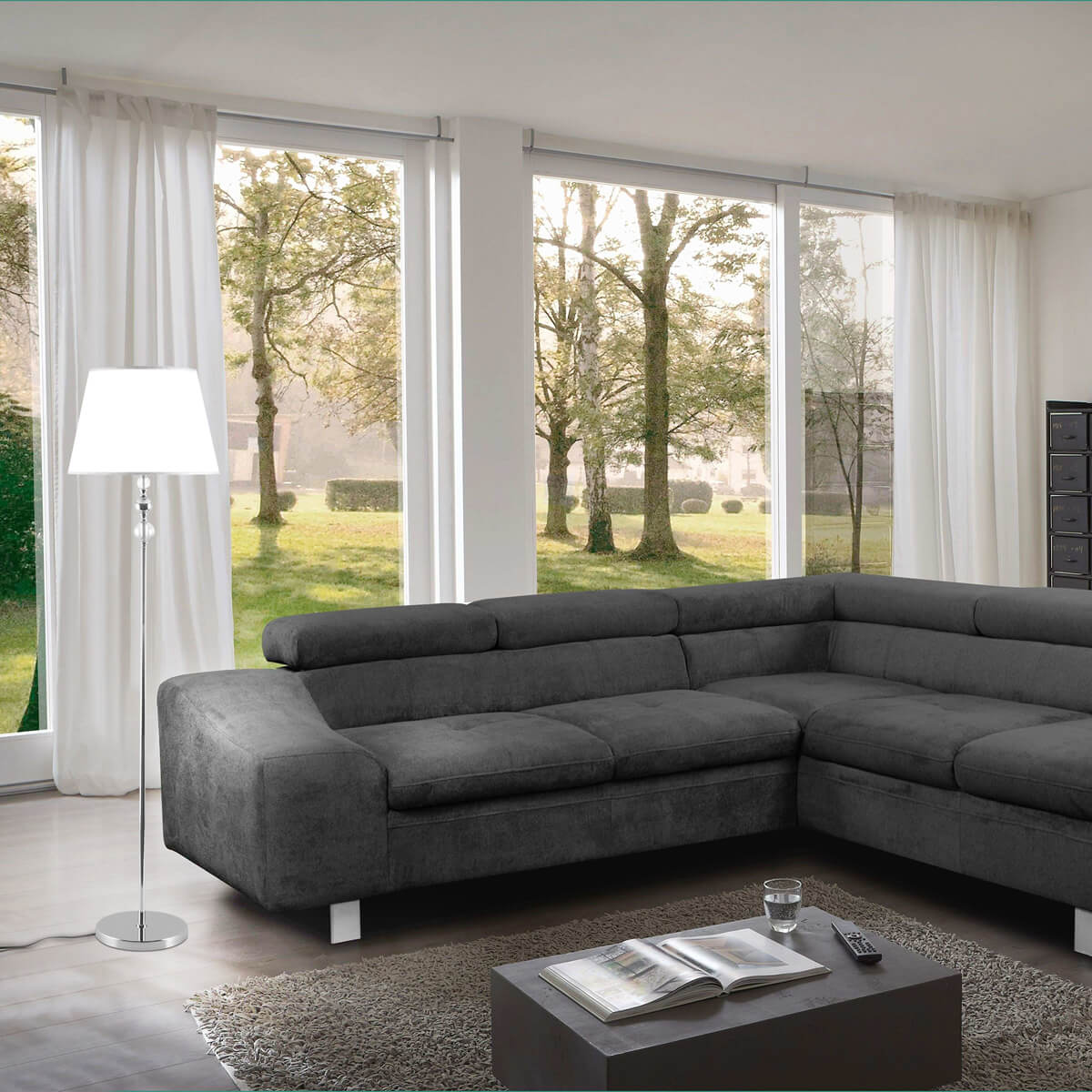 Торшер Eurosvet 01072/1 хром в Санкт-Петербурге