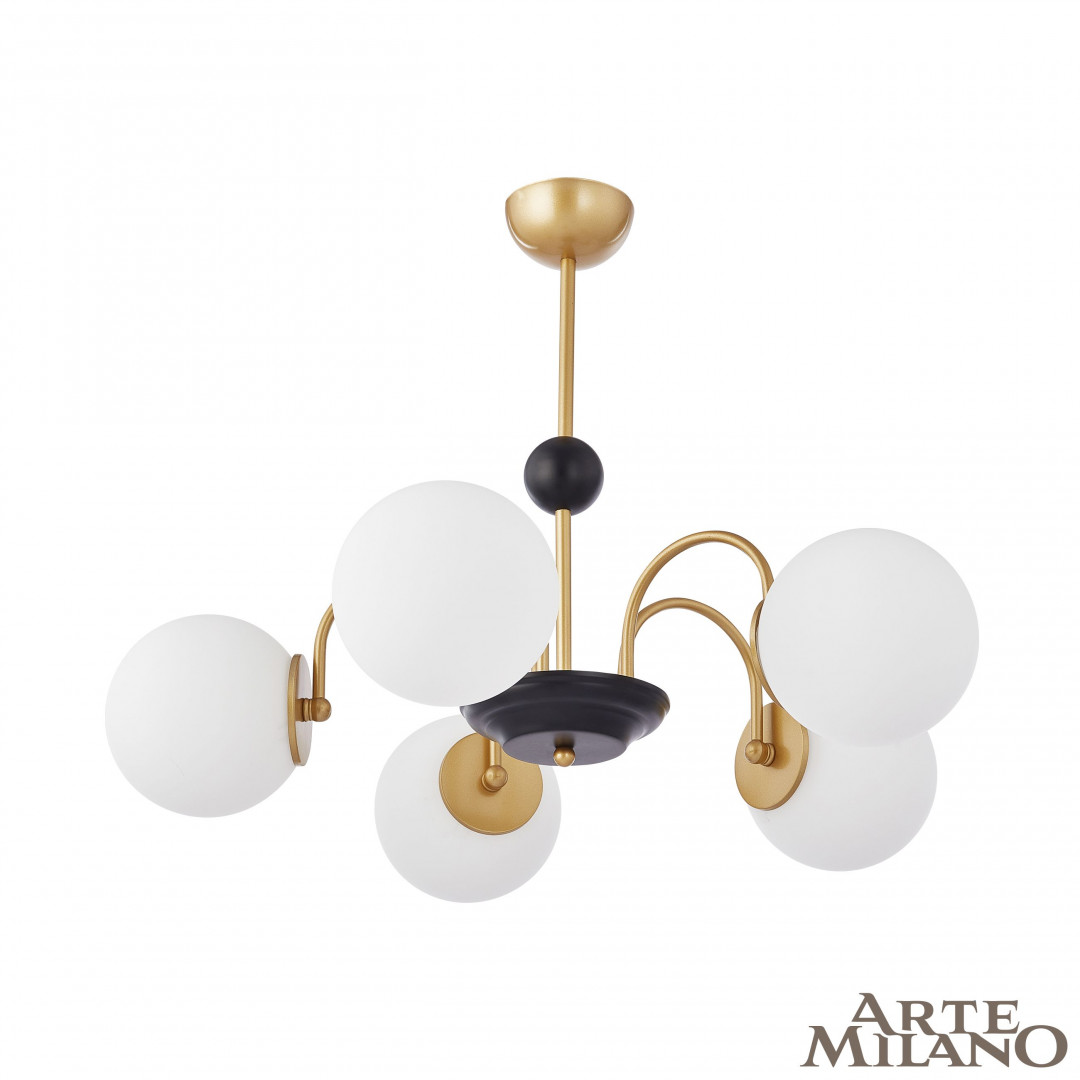 Люстра на штанге Arte Milano Napoli 312066/D700/5 BS/BK в Санкт-Петербурге