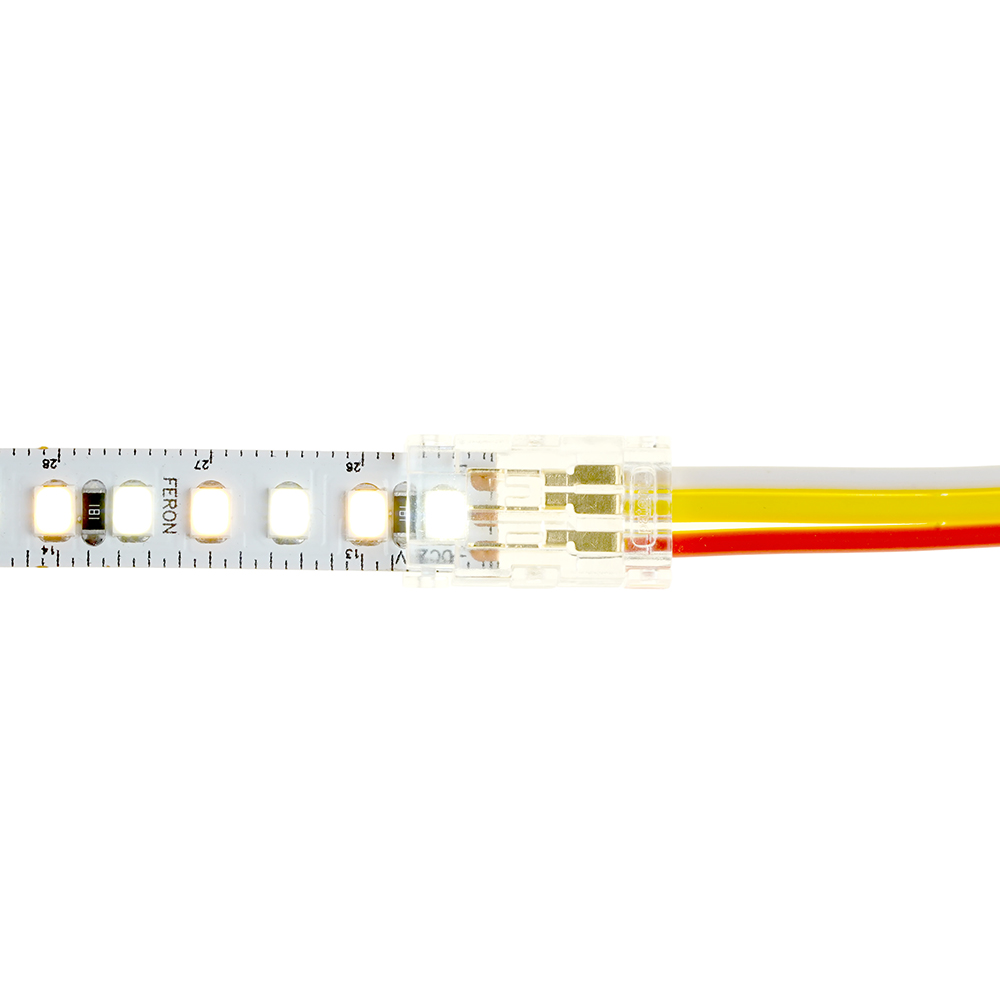 Соединитель лента-блок питания 10мм для CCT SMD ленты шириной 8 мм Feron LD171 52002 в #REGION_NAME_DECLINE_PP#