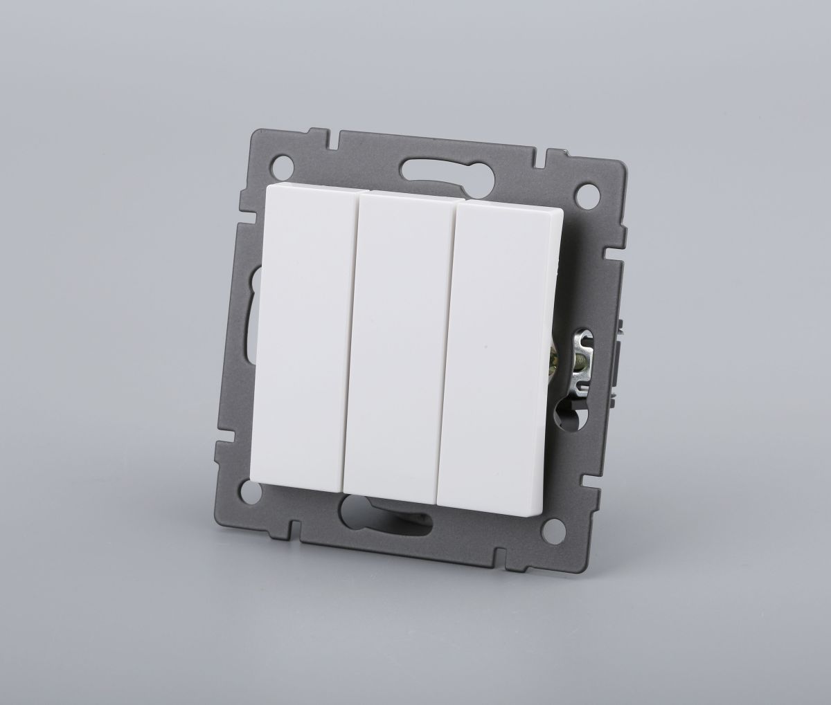 Механизм выключателя трехклавишный непроходной Arlight SWT-MK03-PL-WH-V (250V, 10A) 049896 в Санкт-Петербурге