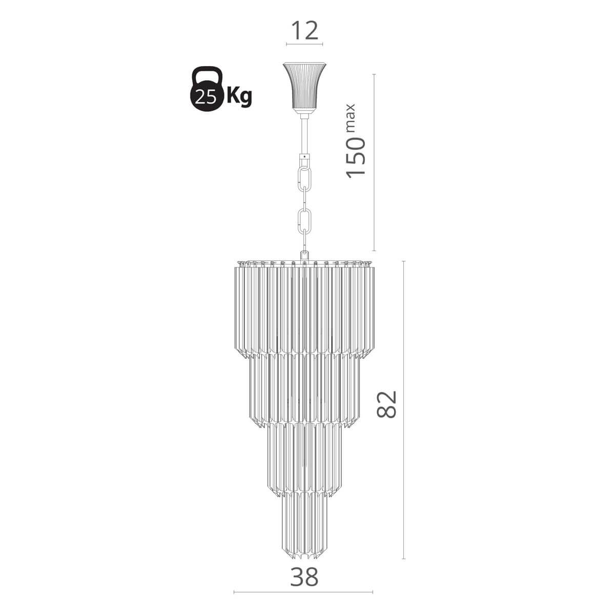 Каскадная люстра Divinare Frizzante 1681/01 SP-9 в #REGION_NAME_DECLINE_PP#