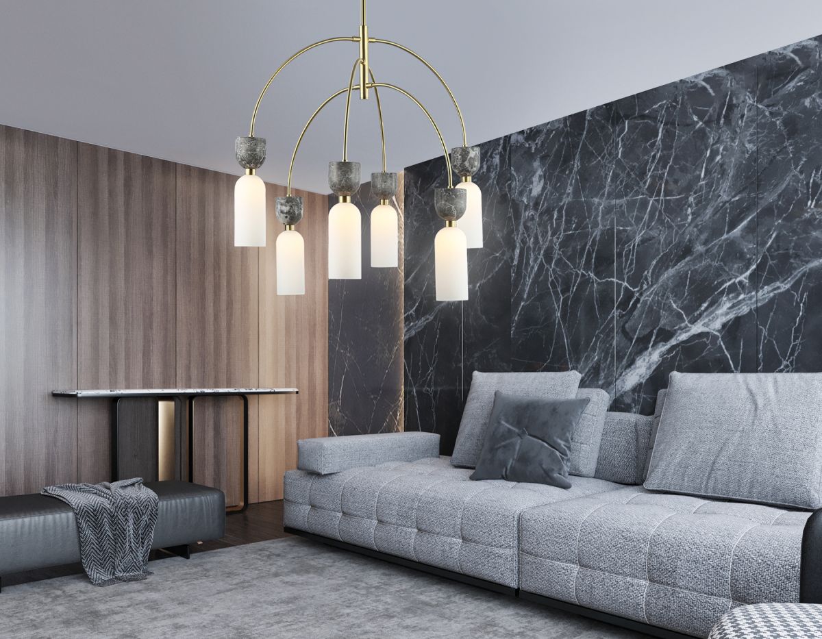 Люстра на штанге Ambrella Light High Light Ceramo Modern LH53333 в #REGION_NAME_DECLINE_PP#