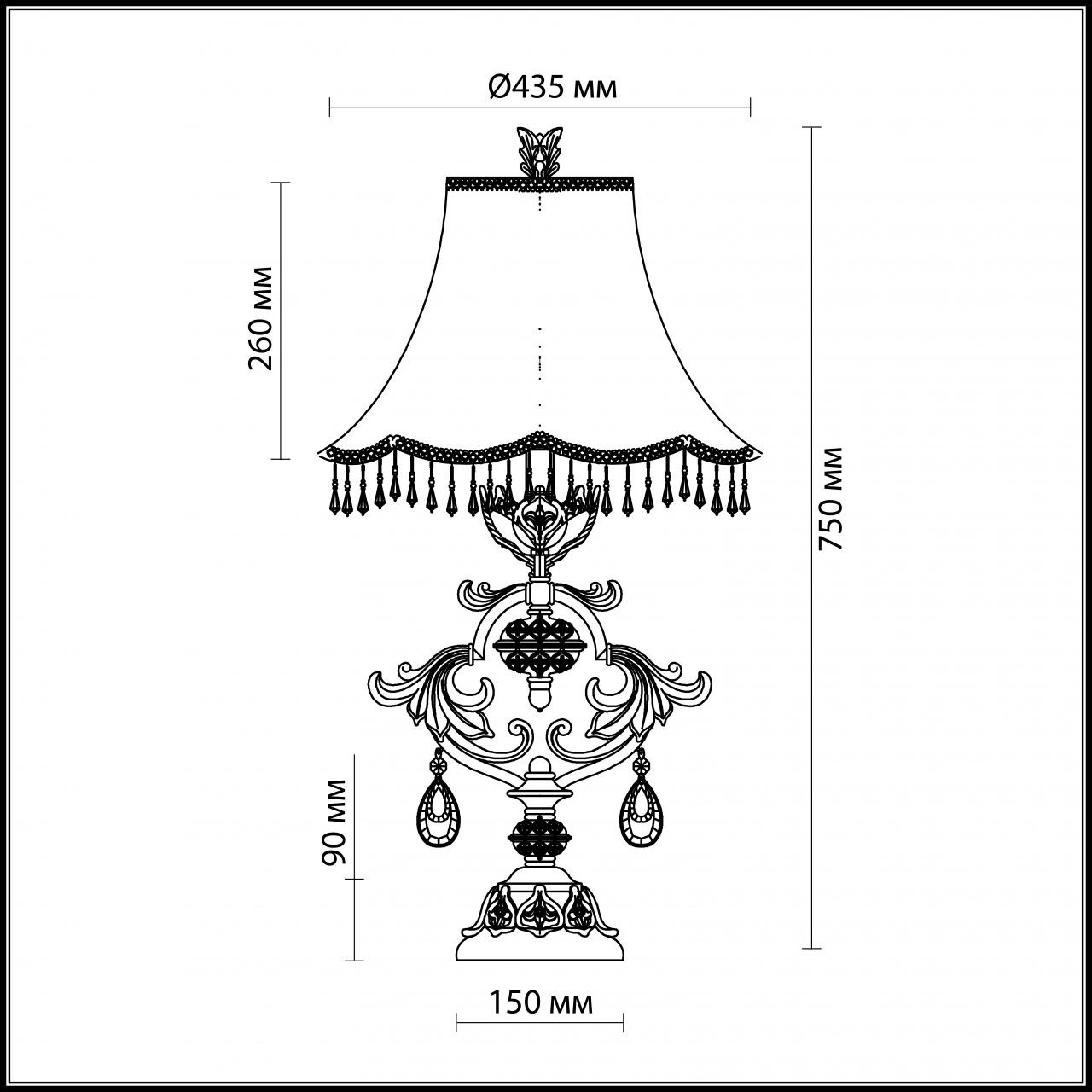 Настольная лампа Odeon Light Safira 2802/1T в Санкт-Петербурге