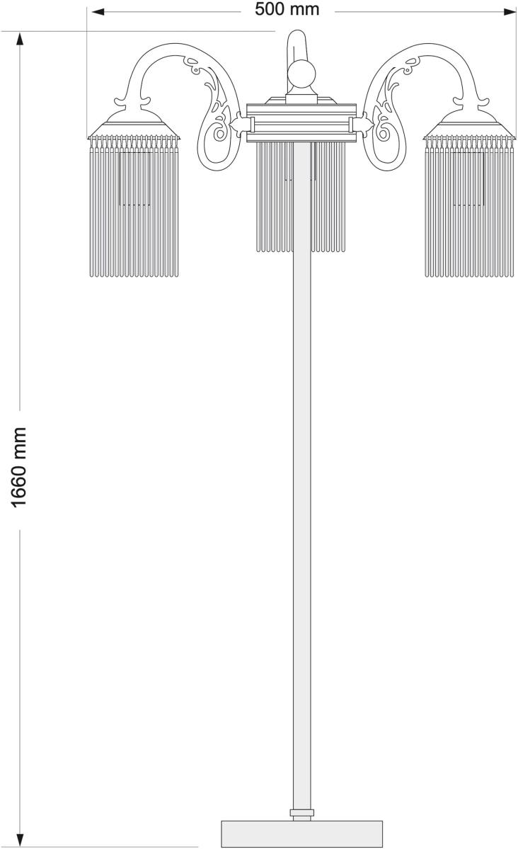 Торшер Kutek Fiore FIO-LS-3 (P) в Санкт-Петербурге
