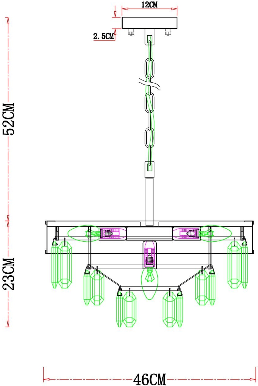 Подвесная люстра Arte Lamp Diadem A1002LM-6CC в Санкт-Петербурге