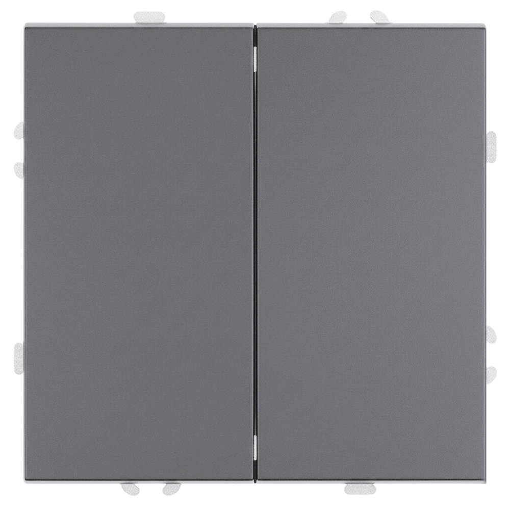 Выключатель 2-клавишный (механизм) СЗК Stekker Эмили 250В 10АRSW10-5104-10ZK платиново-серый soft touch 50239 в Санкт-Петербурге