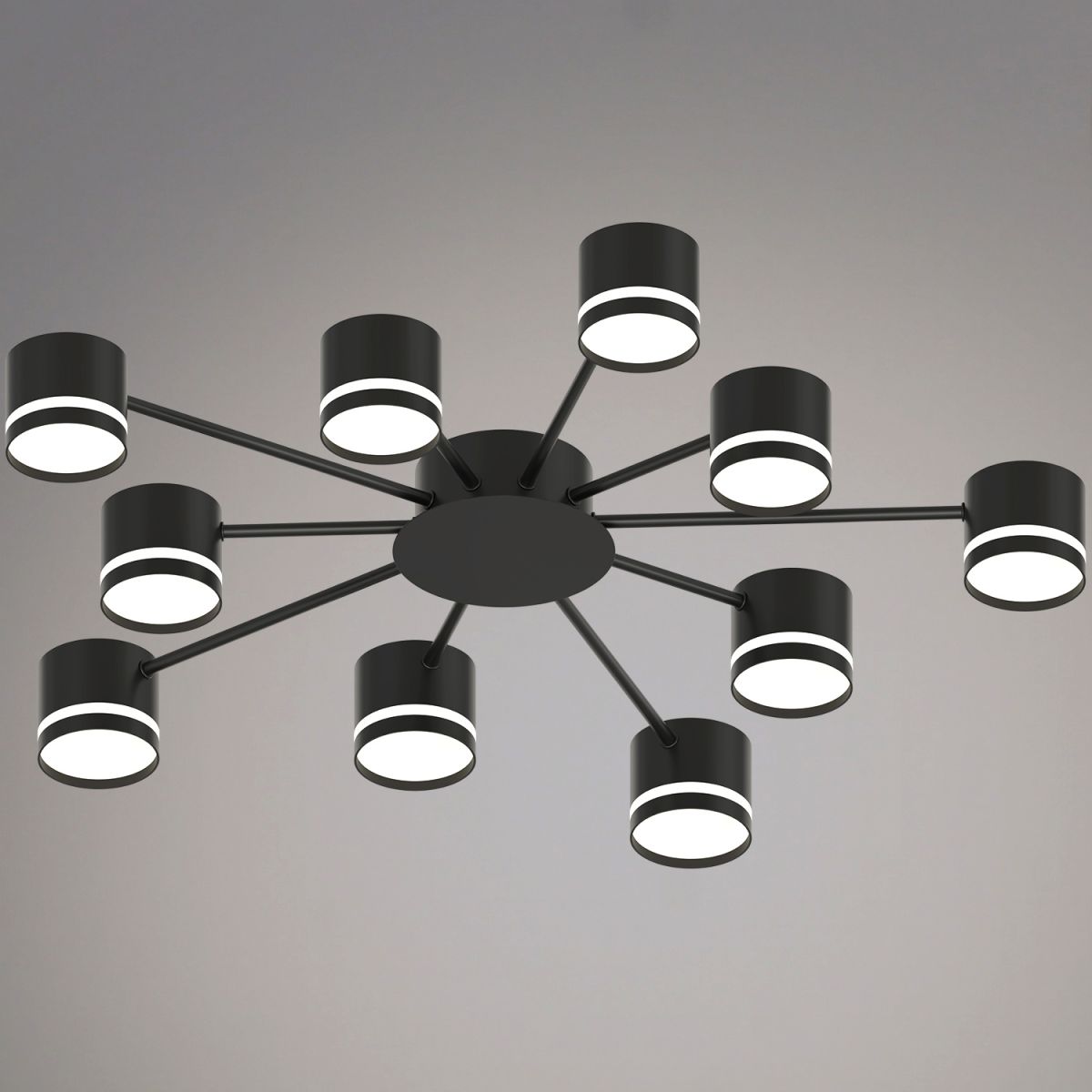 Потолочная люстра Reluce 06730-0.3-10 GX53 BK в #REGION_NAME_DECLINE_PP#