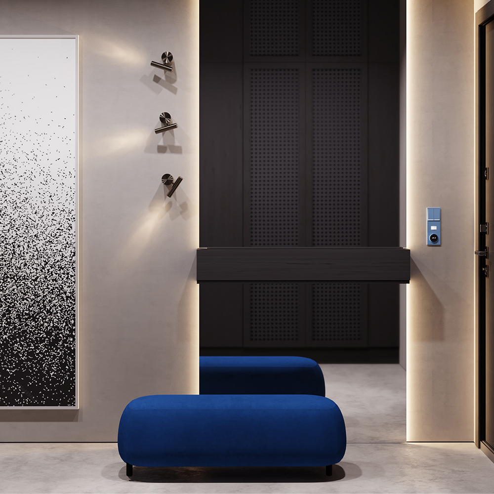 Терморегулятор электронный Voltum S70 с индикацией и датчиком, для теплого пола, (деним) VLS070115 в #REGION_NAME_DECLINE_PP#