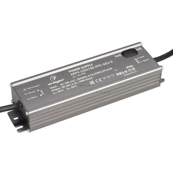 Блок питания Arlight ARPV-SP24150A (24V, 6.3A, 150W, PFC) 021708 в Санкт-Петербурге