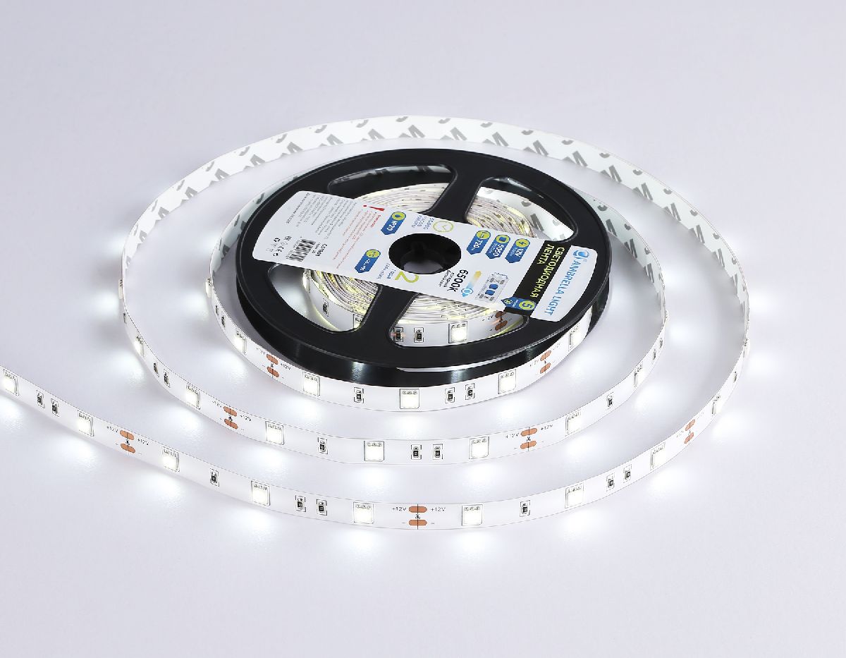 Светодиодная лента Ambrella Light LED Strip 12В 5050 7,2Вт/м 6500K 5м IP20 GS1803 в Санкт-Петербурге