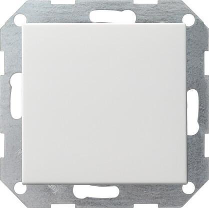 Выключатель кнопочный одноклавишный Gira System 55 10A 250V чисто-белый шелковисто-матовый 012627 в Санкт-Петербурге
