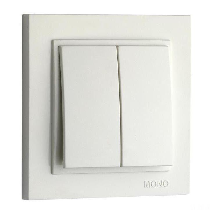 Выключатель двухклавишный Mono Electric Despina 10А 250В слоновая кость 102-010025-102 в Санкт-Петербурге