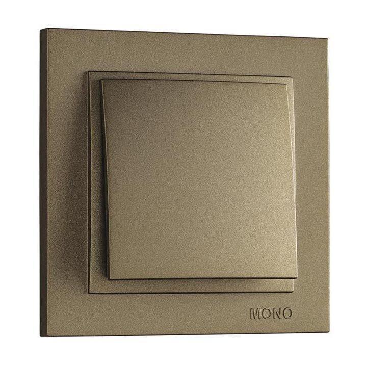 Выключатель одноклавишный Mono Electric Despina 10А 250В бронза 102-232325-100 в Санкт-Петербурге