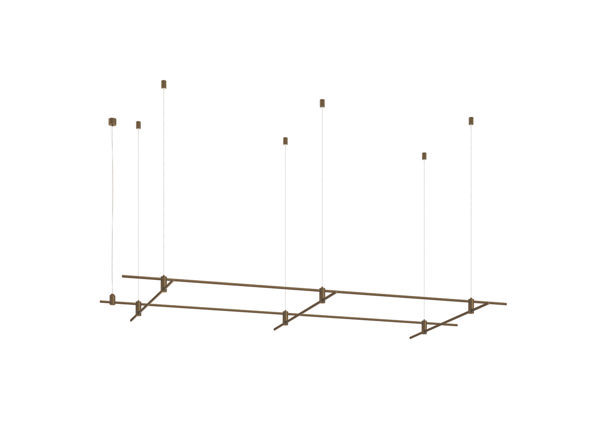 Основание для модульных светильников Donolux Code 1.2 DL20225L2000x2L1000x3C B.Bronze в Санкт-Петербурге