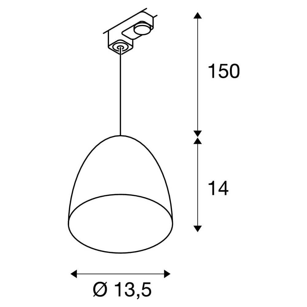 Трековый cветильник SLV 3Ph Para Cone 1002686 в Санкт-Петербурге