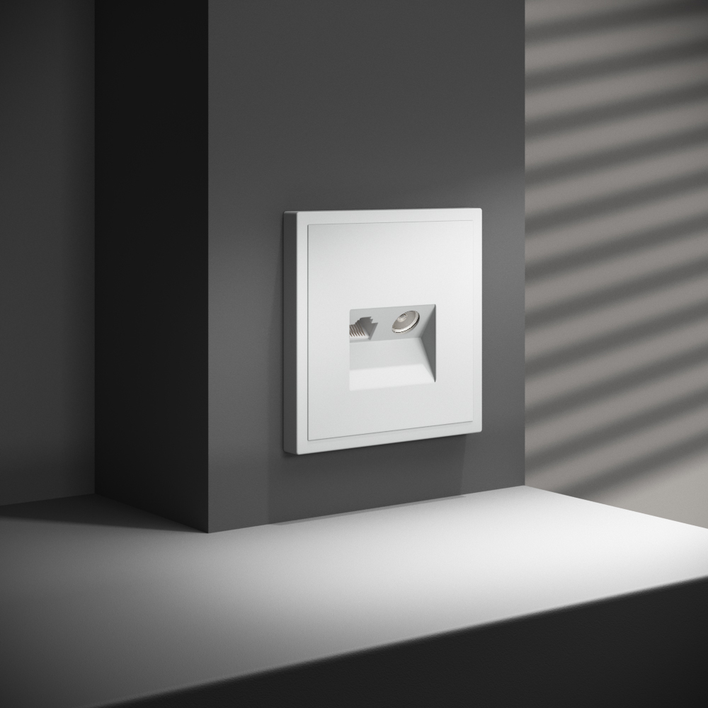 Розетка телевизионная встраиваемая Voltum S70 TV+RJ45 кат. 6, (белый матовый) VLS060702 в Санкт-Петербурге