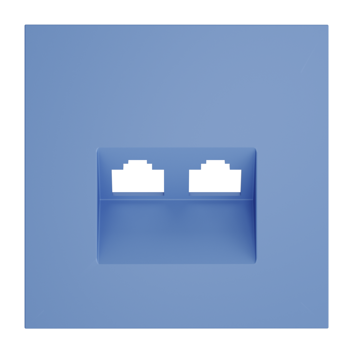 Накладка для розетки компьютерной двойной RJ45+RJ45 кат.6 Voltum S70 (деним) VLS001415 в #REGION_NAME_DECLINE_PP#