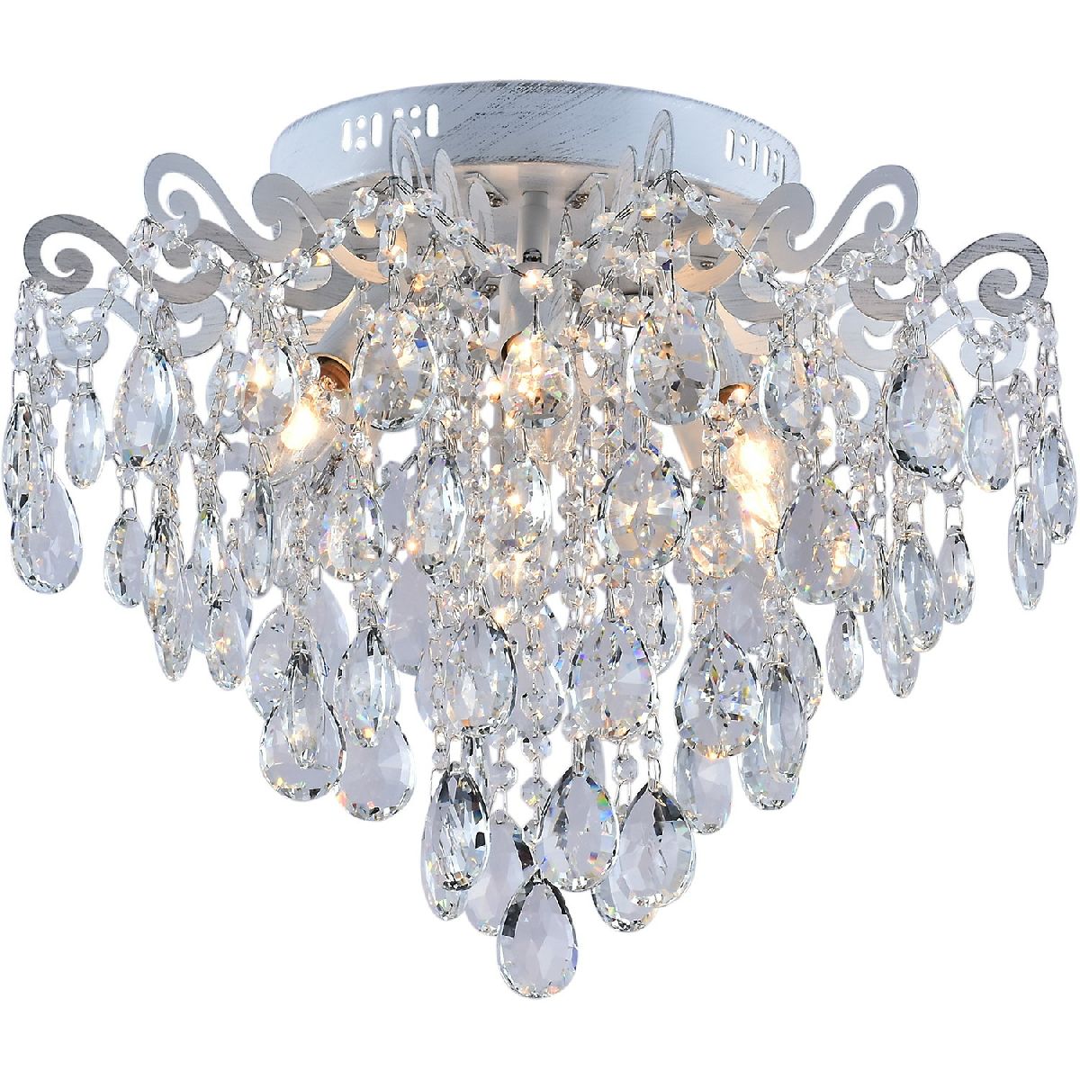 Потолочная люстра Reluce 04033-0.3-06 WH+SILVER PN в Санкт-Петербурге