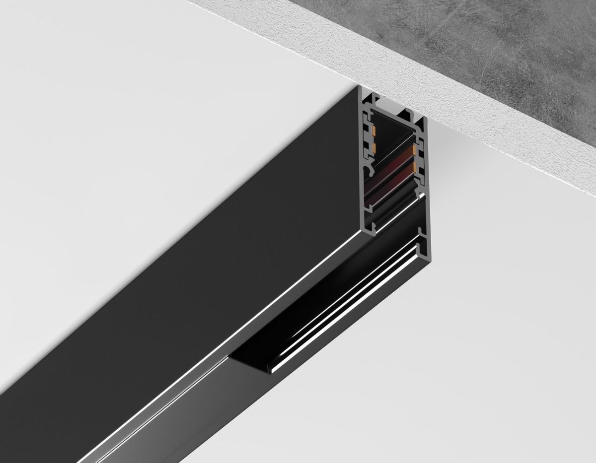 Шинопровод низковольтный накладной с торц. Заглушк. 2шт Ambrella Light Track System GL1919 в Санкт-Петербурге