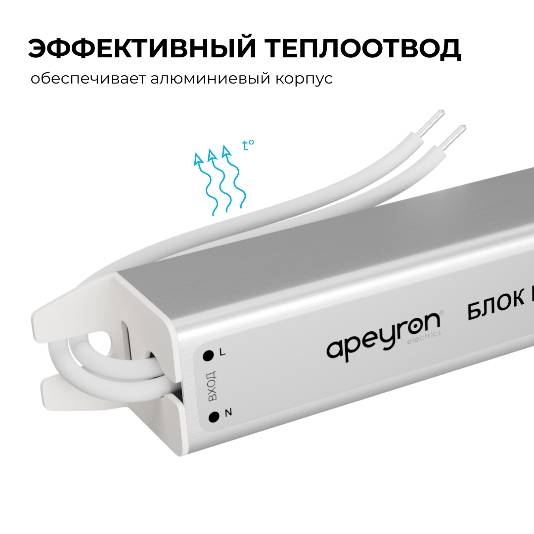 Блок питания Apeyron 12В, 24Вт, 200-264В, 2А, IP20 03-175 в Санкт-Петербурге