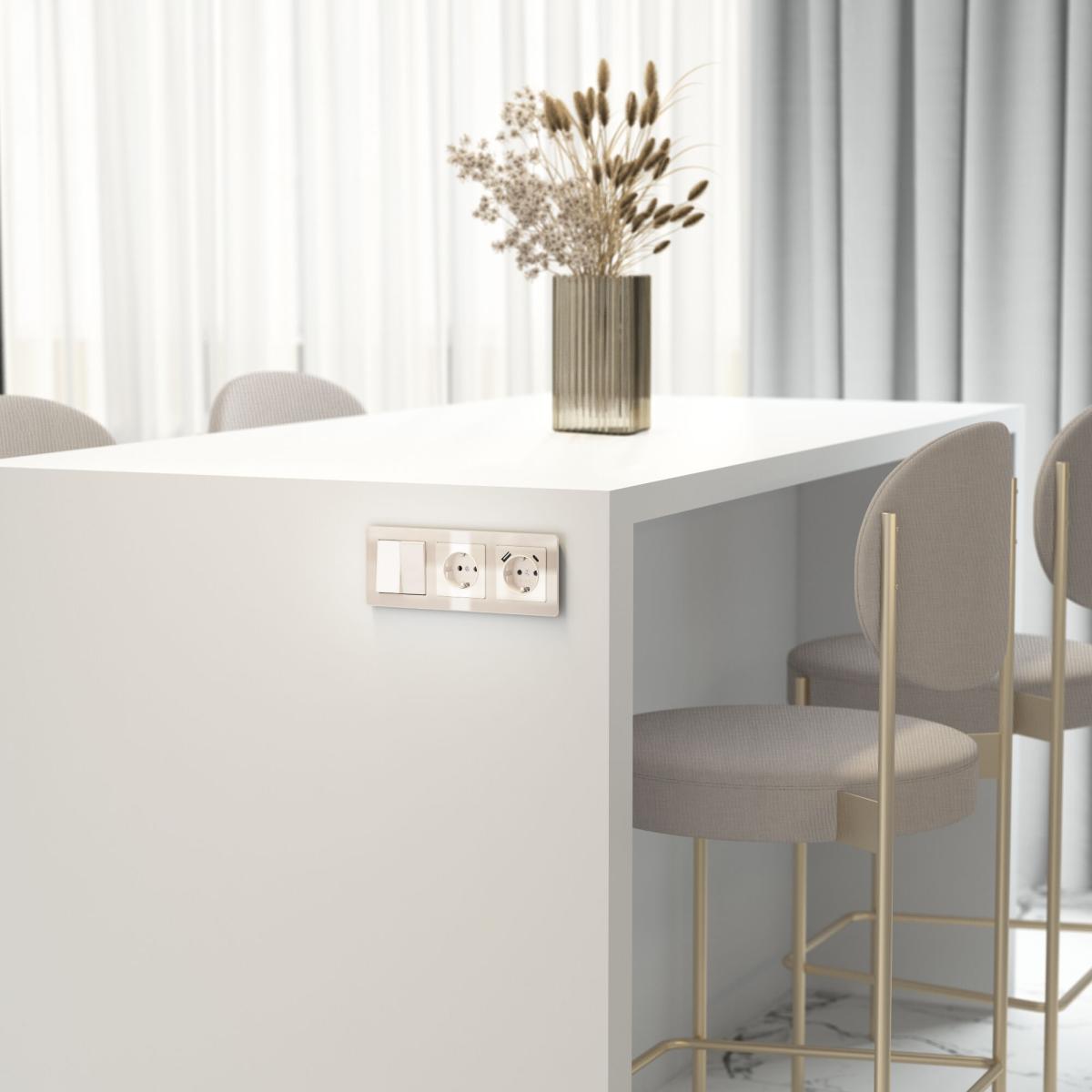 Розетка с заземлением Werkel 4690389197086 W1171043 a064060 в Санкт-Петербурге