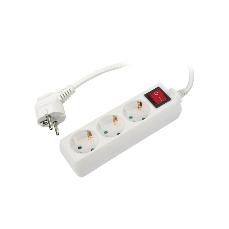 Удлинитель (02922) Uniel 3гн х 5м с/з Standard S-GCD3-5B в Санкт-Петербурге