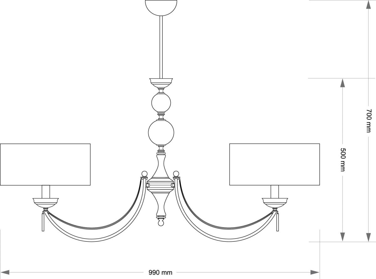 Подвесная люстра Kutek Zaffiro ZAF-ZW-2 (P/A) в #REGION_NAME_DECLINE_PP#