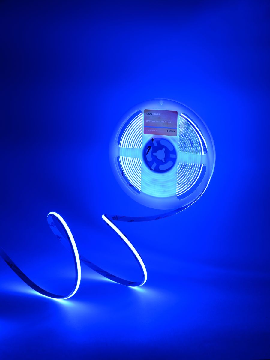 Светодиодная лента LEDS POWER NEW COB 256/м (11Вт/м) 24В синяя 006369 в #REGION_NAME_DECLINE_PP#