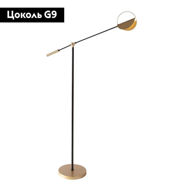 Торшер Eurosvet Grazia 01143/1 черный/золото a062045 в #REGION_NAME_DECLINE_PP#