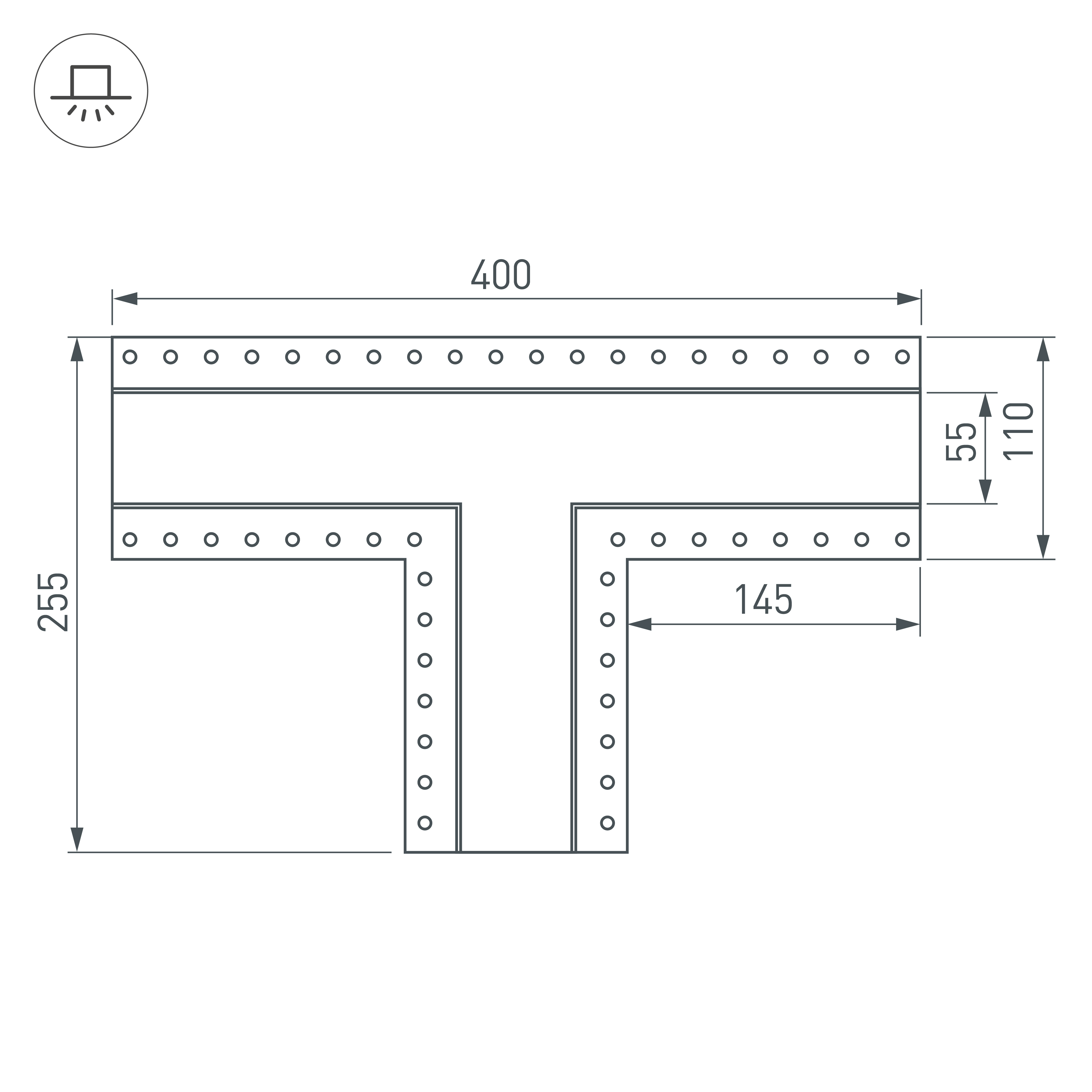 Тройник Arlight SL-LINIA55-FANTOM 030133 в Санкт-Петербурге