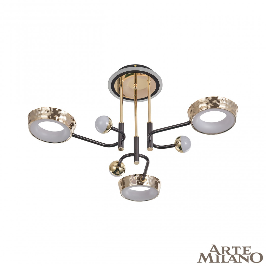 Потолочная люстра Arte Milano Ferrara 273210/6 BK/GD в #REGION_NAME_DECLINE_PP#