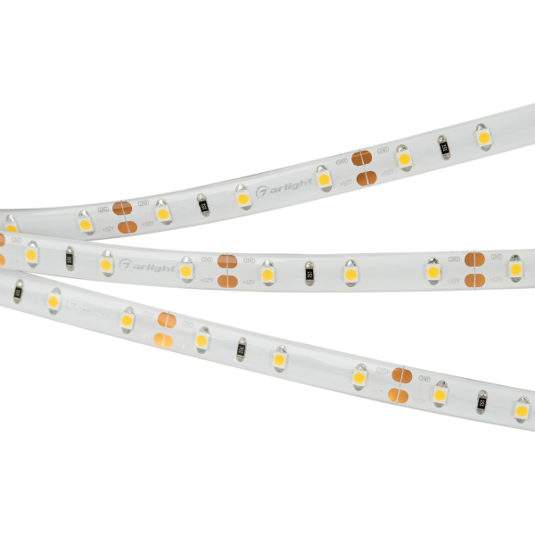 Светодиодная влагозащищенная лента Arlight 4,8W/m 60LED/m 3528SMD теплый белый 5M 014795(B) в Санкт-Петербурге
