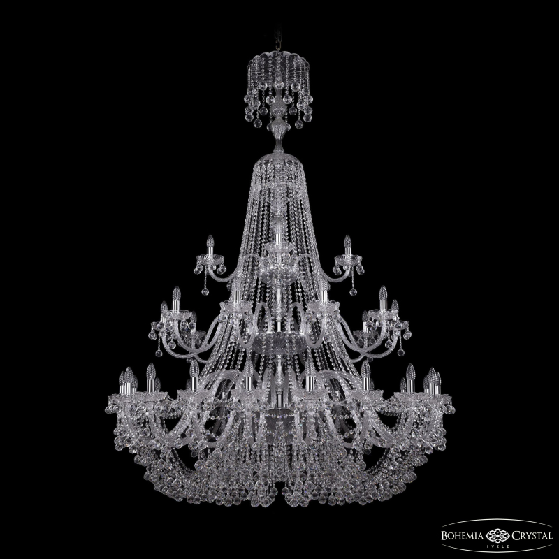 Подвесная люстра Bohemia Ivele Crystal 1409/20+10+5/530/XL-203/3d Ni в Санкт-Петербурге
