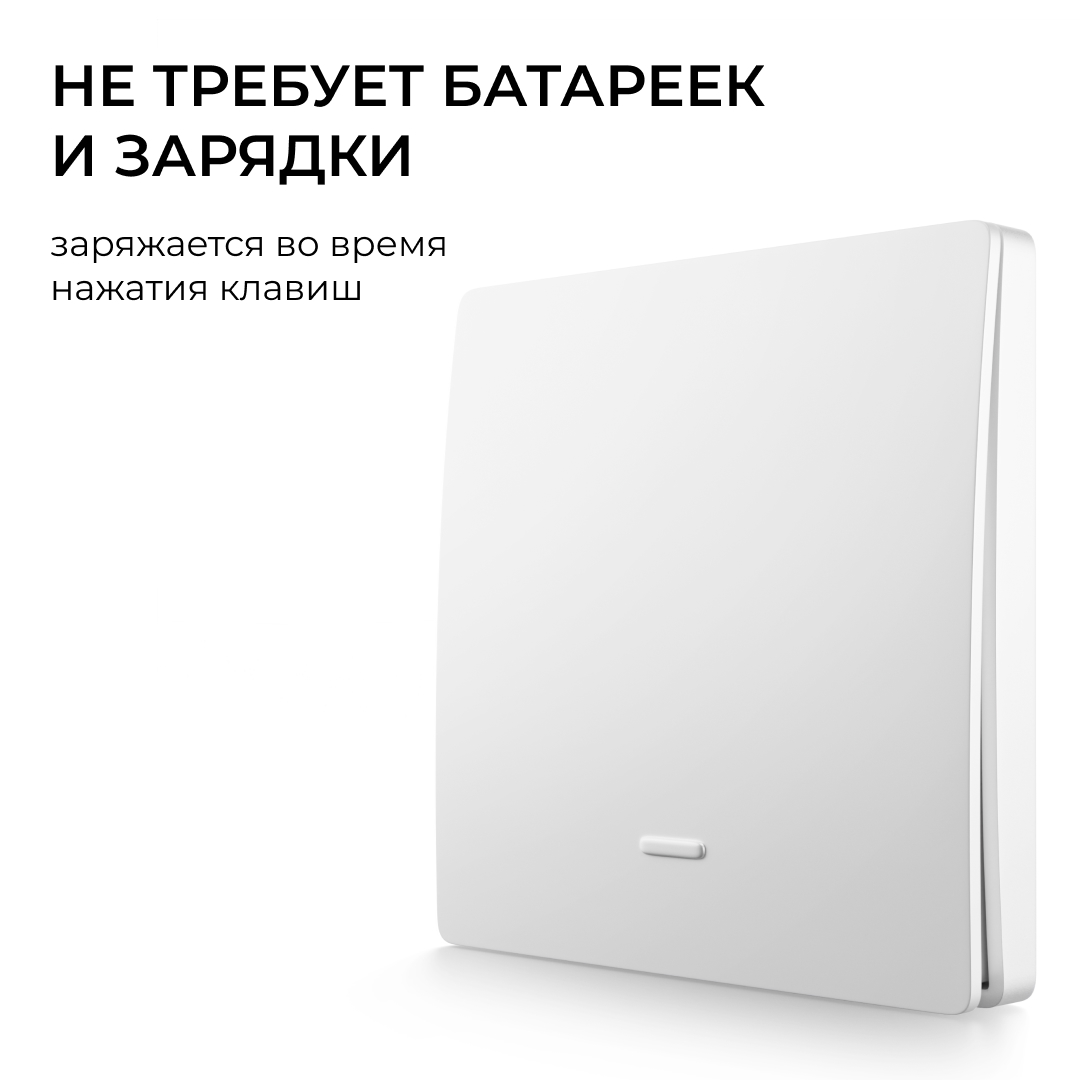 Реле с кинетическими выключателями, IP44, Wi-Fi 2,4 ГГц, Smart, 2выкл., 1 реле. бел. Apeyron 04-74 в Санкт-Петербурге