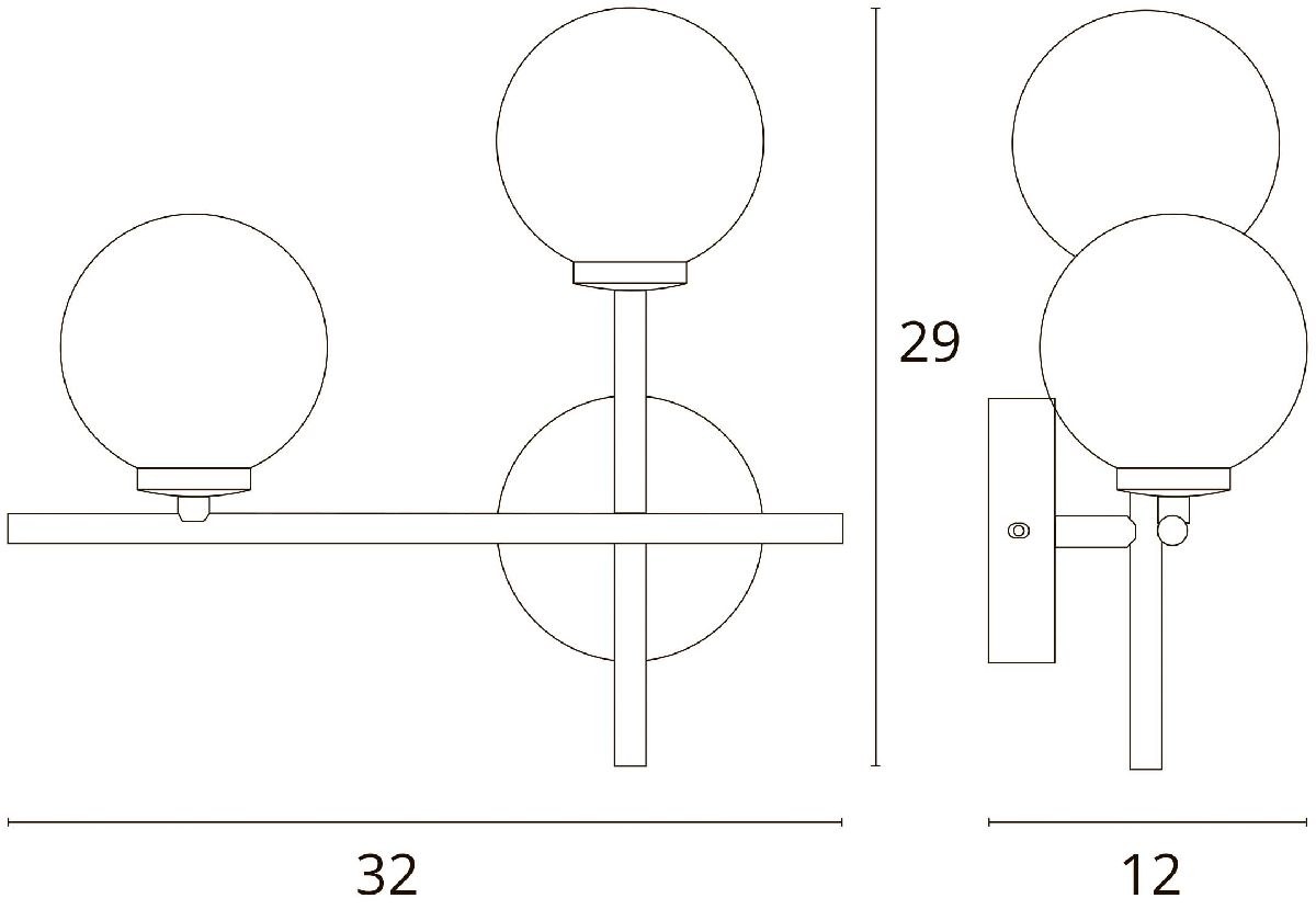 Бра Arte Lamp Bolla-Piccolo A3988AP-2AB в Санкт-Петербурге