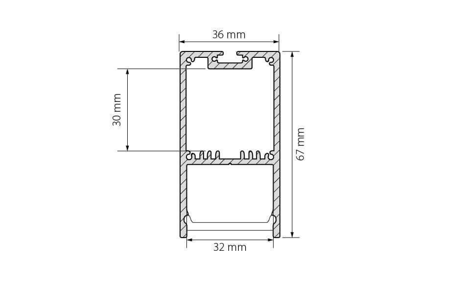 Профиль Arlight SL-LINE-3667-2000 ANOD 019299 в Санкт-Петербурге