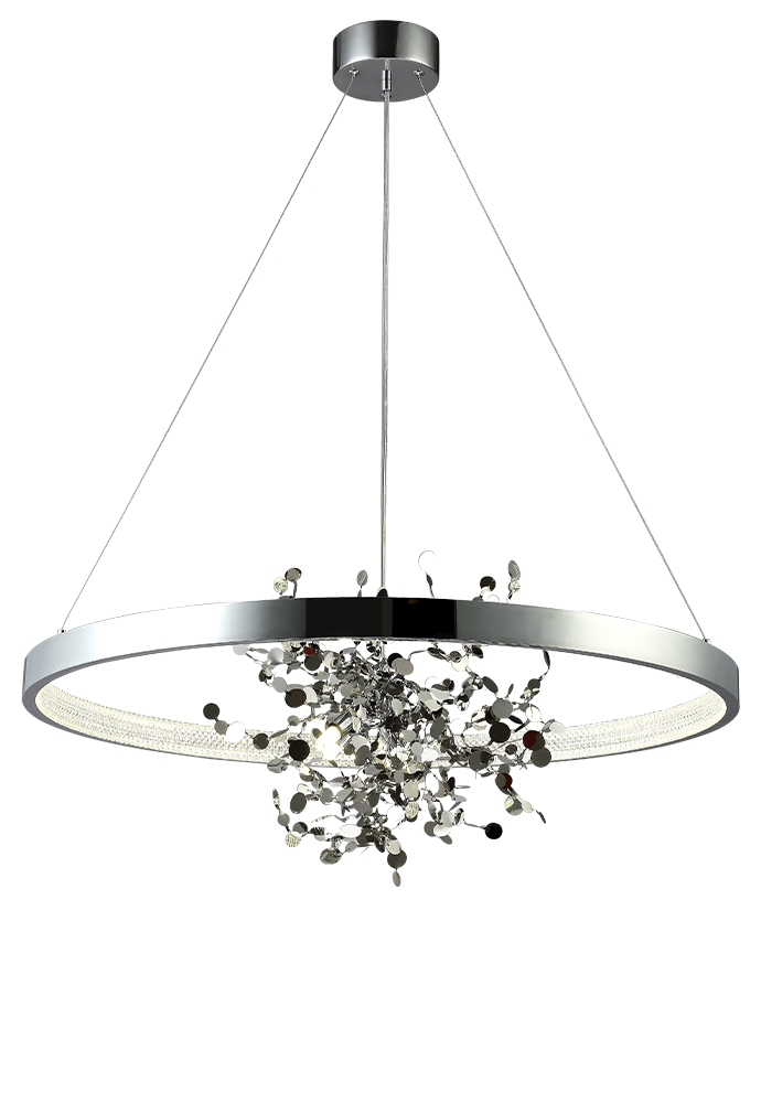 Подвесная люстра Crystal Lux GARDEN SPLED+4 D800 CHROME в #REGION_NAME_DECLINE_PP#