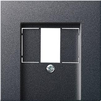Лицевая панель Gira System 55 розетки телефонной TAE-Аудио-USB антрацит 027628 в Санкт-Петербурге