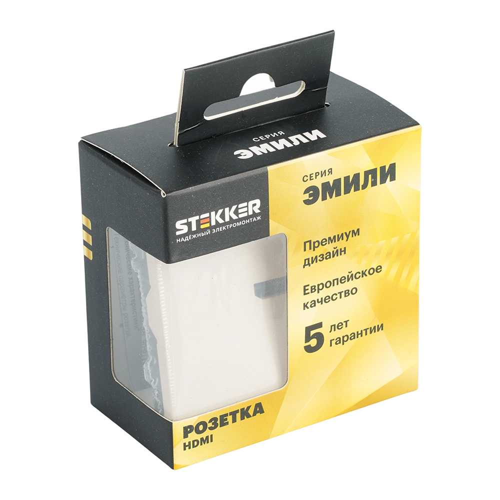 Розетка HDMI 2.0 Type A (механизм) Stekker Эмили RST00-5118-08 кашемир soft touch 50169 в #REGION_NAME_DECLINE_PP#