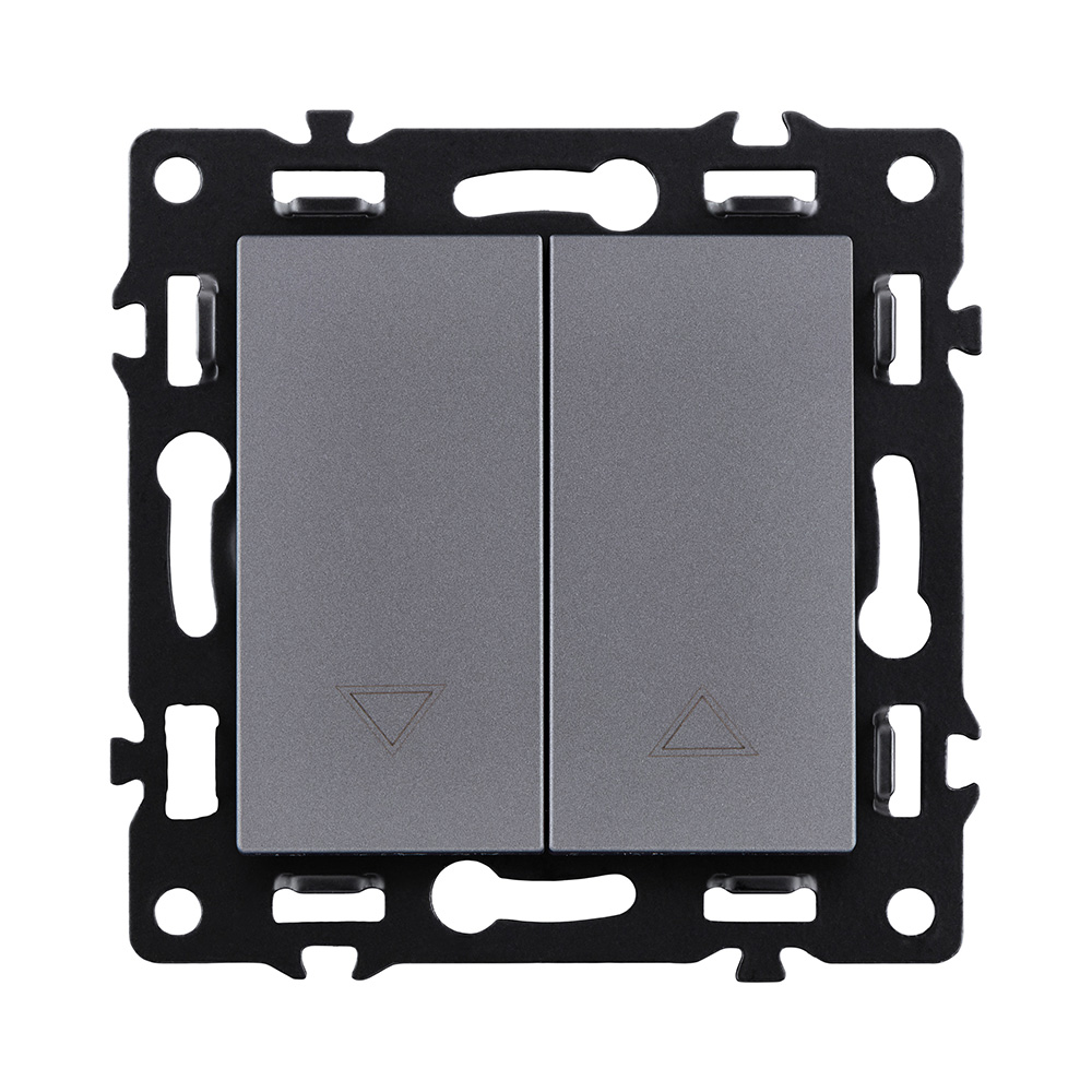 Механизм управления жалюзи 2-клавишный, серый Kollinger Asthetik AS-013GY в #REGION_NAME_DECLINE_PP#