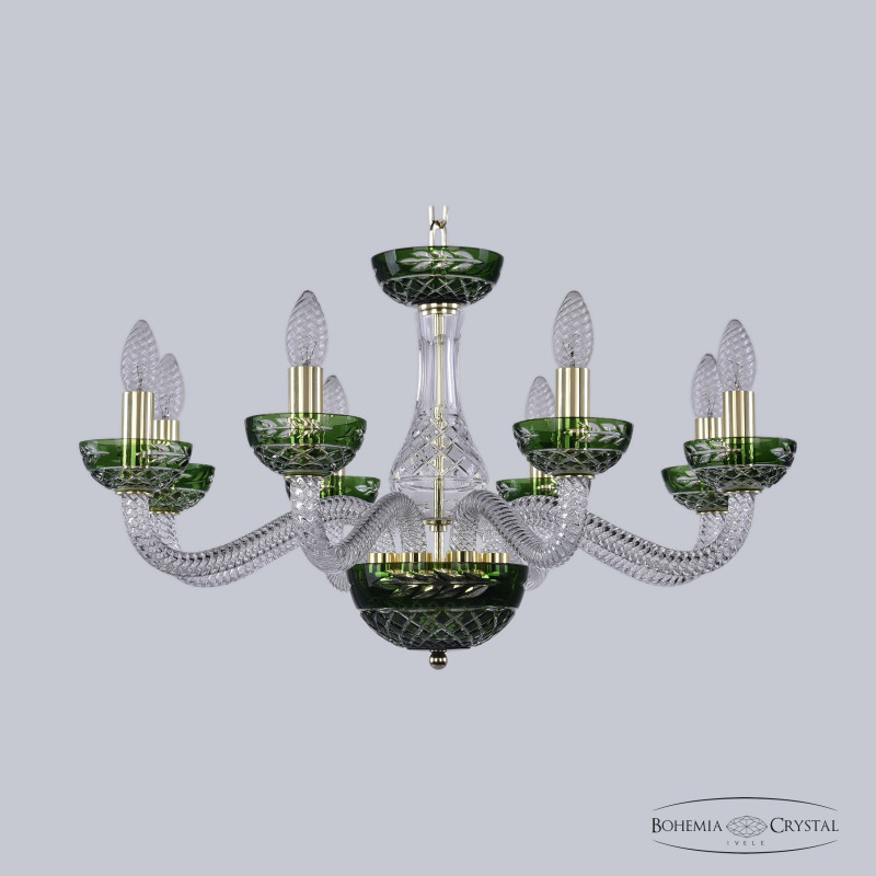 Подвесная люстра Bohemia Ivele Crystal 1309/8/240 G Cl/Clear-Green/H-1J в Санкт-Петербурге