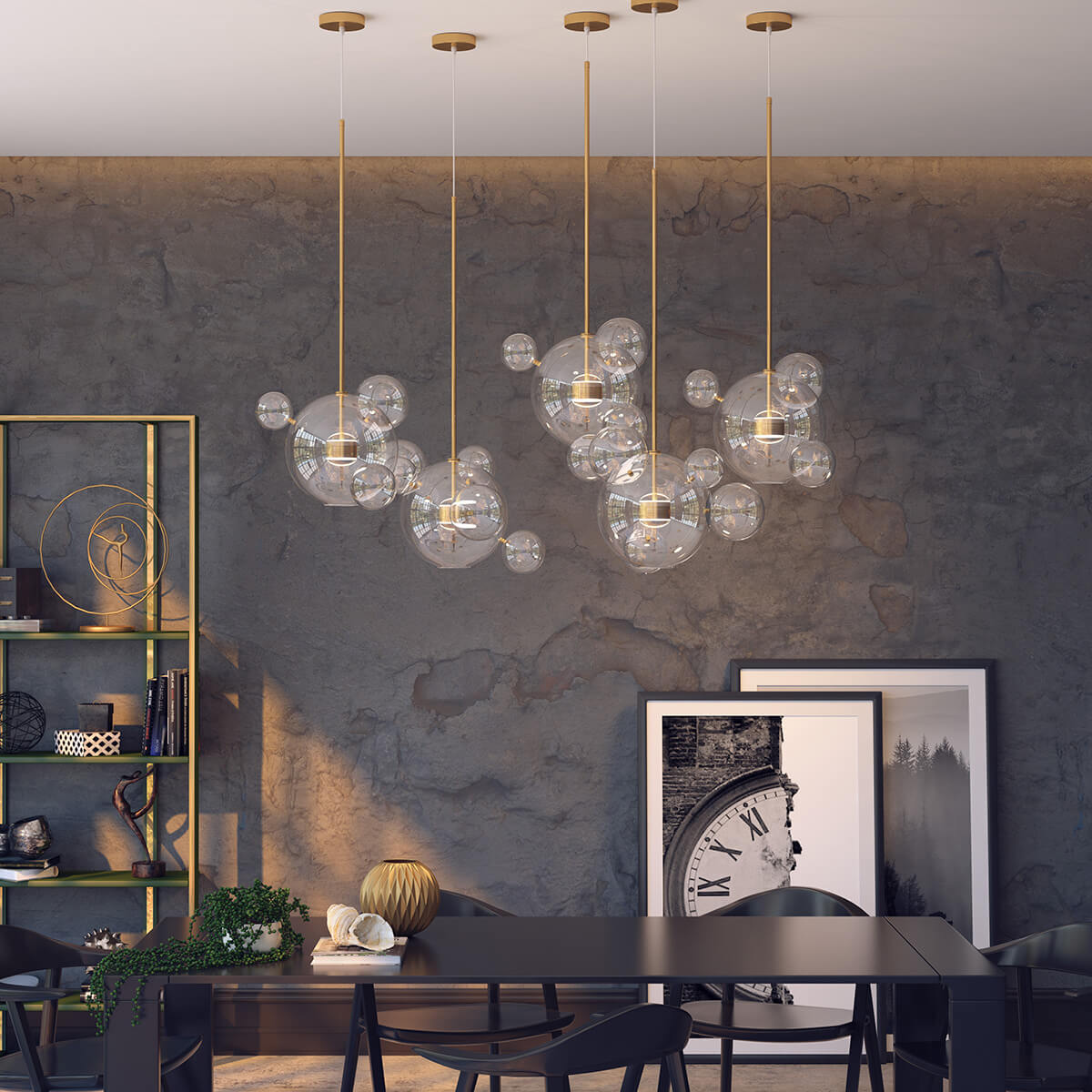 Подвесной светодиодный светильник Odeon Light Bubbles 4640/12L УЦ в Санкт-Петербурге