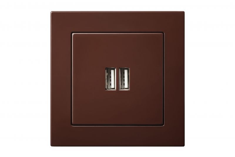 Розетка USB двойная для зарядки умная 5V(3,4А) Liregus Epsilon 28-1453 в Санкт-Петербурге