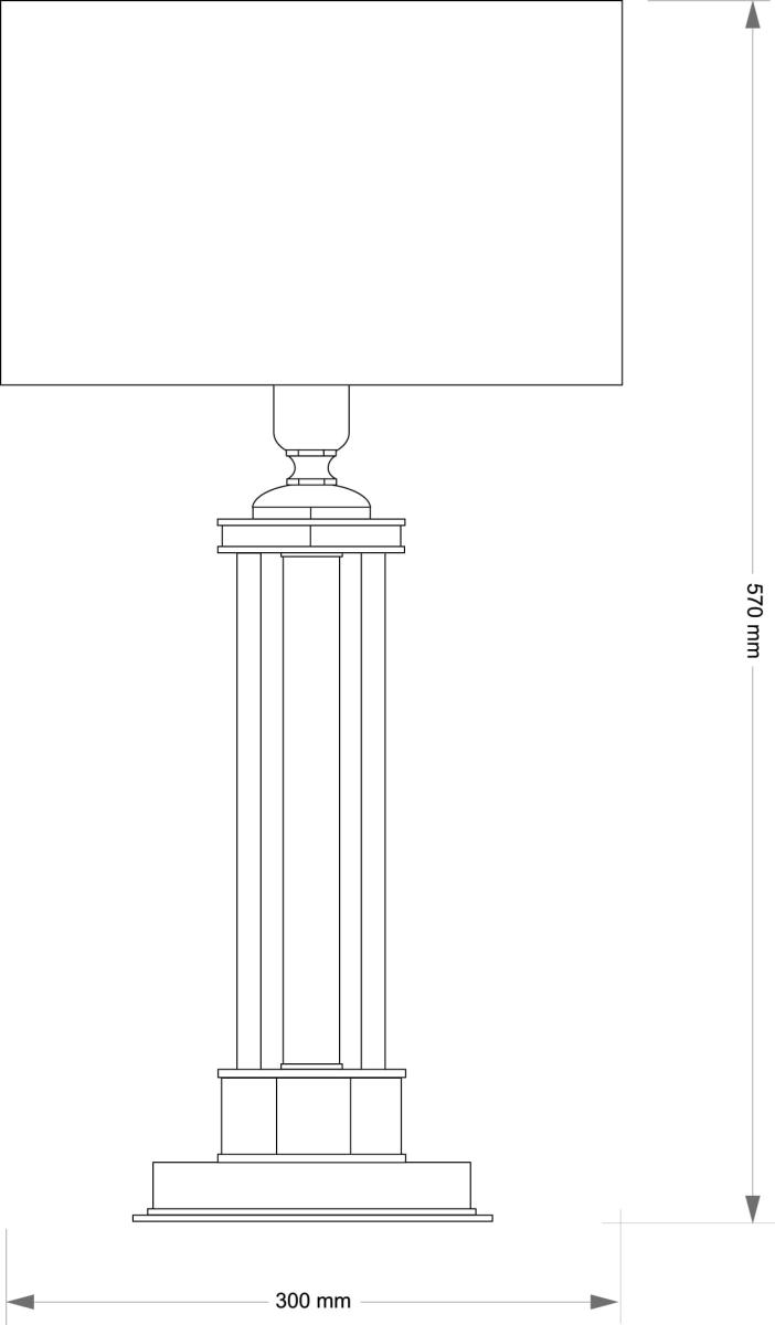 Настольная лампа Kutek Decor Abazur DEC-LG-1(P/A) в Санкт-Петербурге