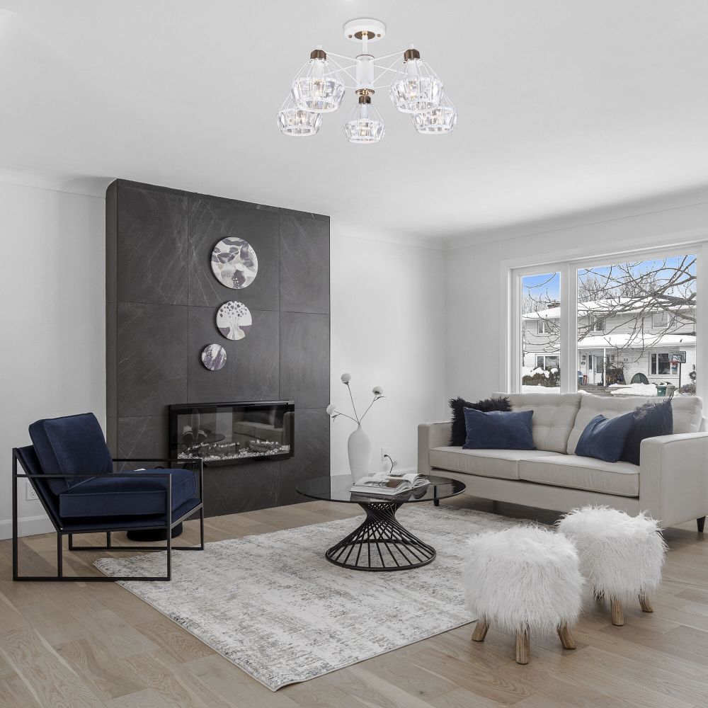 Потолочная люстра Eurosvet Lord 70075/5 белый в Санкт-Петербурге