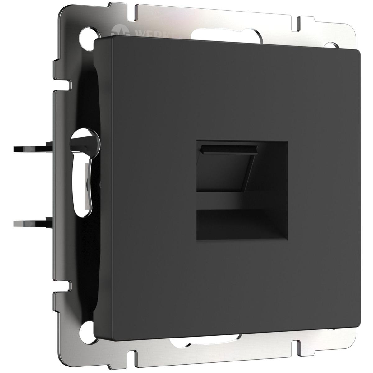 Розетка Werkel Ethernet RJ-45 черный матовый W1181008 4690389156946 в Санкт-Петербурге