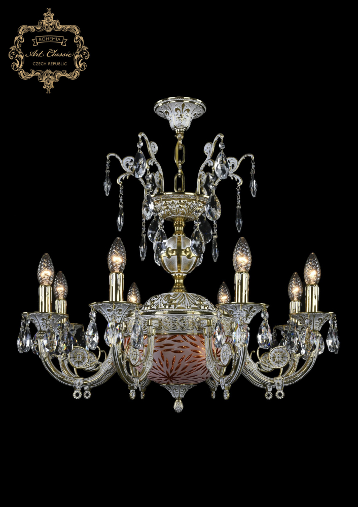 Подвесная люстра Art Classic 31.22.8.KR175SP.250IT.GW.Sp.Amber.White.1A в Санкт-Петербурге